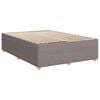 vidaXL Cama box spring con colch&oacute;n tela gris taupe 140x190 cm