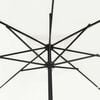 vidaXL Parasol de jardín Blanco y Negro 295 x 295 x 245 cm