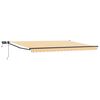vidaXL Toldo manual retr&aacute;ctil con LEDs 4,5 x 3 m