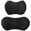 vidaXL Almohada con almohada Ajustable 2 pcs Negro Malla 4D