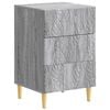vidaXL Mesita de Noche Sonoma gris 43 x 39,5 x 66,5 cm