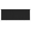 vidaXL Persiana enrollable de jard&iacute;n HDPE negro 400x140 cm