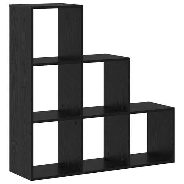 vidaXL Librer&iacute;a Separadora de Ambientes Roble Negro 99 x 29 x 99 cm