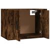 vidaXL Mueble para TV de pared roble ahumado 57x34,5x40 cm