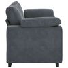 vidaXL Sofá Loveseat gris oscuro 140 cm terciopelo