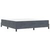 vidaXL Cama tipo Box Spring con colch&oacute;n Gris oscuro 180 x 220 cm tela