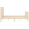 vidaXL Estructura de cama sin colch&oacute;n madera maciza de pino 140x190 cm