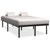vidaXL Estructura de cama sin colchón metal negro 120x200 cm