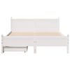 vidaXL Estructura de cama sin colch&oacute;n madera de pino blanca 140x190 cm