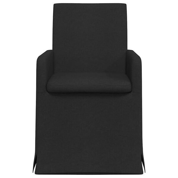 vidaXL Sillas de comedor 2 pcs Negro 57 x 67 x 95 cm tela