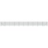 vidaXL Cerca de alambre de acero galvanizado verde 1,4x25 m