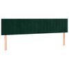 vidaXL Cama box spring con colch&oacute;n terciopelo verde oscuro 160x200 cm