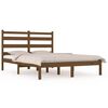 vidaXL Estructura cama sin colch&oacute;n madera maciza marr&oacute;n miel 160x200cm