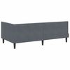 vidaXL Estructura de cama en esquina Gris oscuro 100 cm x 200 cm