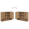 vidaXL Juego de muebles de ba&ntilde;o con caj&oacute;n 2 pcs Roble artesanal