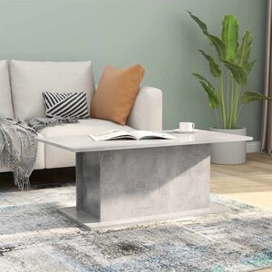 vidaXL Mesa de centro madera ingenier&iacute;a gris hormig&oacute;n 102x55,5x40 cm