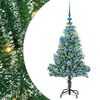 vidaXL &Aacute;rbol de Navidad Artificial Nevado con Luz LED Verde y 120 cm