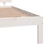 vidaXL Estructura de cama doble sin colchón blanco 150x200 cm