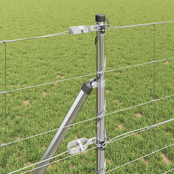 vidaXL Poste de Valla Galvanizado 50 x 0,8 m Acero