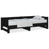 vidaXL Sof&aacute; cama extra&iacute;ble sin colch&oacute;n negro 2x(90x190) cm