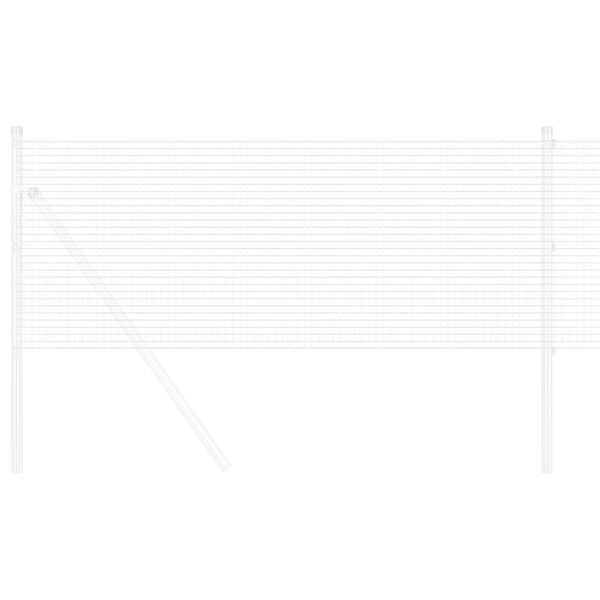 vidaXL Cerca de Alambre Soldado Plateado 0.6 x 10 m