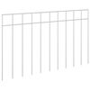 vidaXL Panel de valla de jard&iacute;n 24 uds. 50 x 30 cm Acero Galvanizado