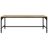 vidaXL Mesa de centro madera contrachapada roble Sonoma 100x50x35 cm