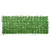 vidaXL Pantalla de balc&oacute;n de hojas verde 200x75 cm