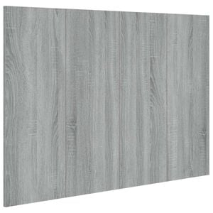 vidaXL Cabecero de cama madera contrachapada gris Sonoma 120x1,5x80 cm