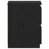 vidaXL Armario de Noche con caj&oacute;n 2 pcs Roble Negro 30 x 30 x 40 cm