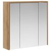 vidaXL Armario con espejo de ba&ntilde;o Roble artisan 63,5 x 16 x 62,5 cm