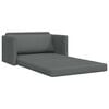 vidaXL Sof&aacute; cama 110cm Gris oscuro tela