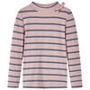 vidaXL Camiseta infantil de manga larga rosa claro 128