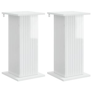 vidaXL Soporte de plantas 2 uds. Brillante 30,5 x 30 x 60,5 cm