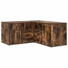 vidaXL Mueble de esquina madera ingenier&iacute;a roble ahumado 160x40x45 cm