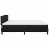 vidaXL Cama tipo Box Spring con colch&oacute;n Negro 200 x 200 cm tela