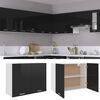 vidaXL Armario colgante cocina &ldquo;Lyon&rdquo; contrachapada negro 80x31x60 cm