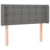 vidaXL Cabecero de tela gris oscuro 83x16x78/88 cm