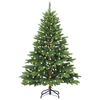 vidaXL Árbol de Navidad artificial con 150 LED Verde 150 cm PE y PVC