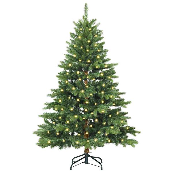vidaXL Árbol de Navidad artificial con 150 LED Verde 150 cm PE y PVC