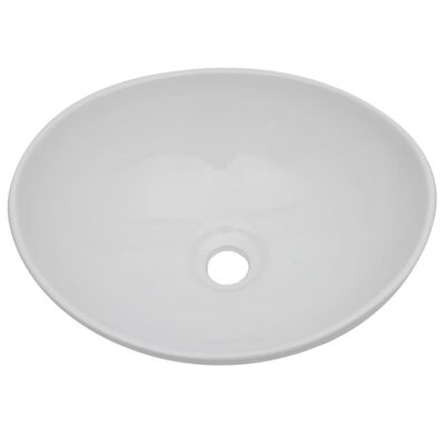 vidaXL Conjunto de muebles de baño de 3 piezas cerámica blanco