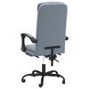 vidaXL Silla de oficina reclinable de terciopelo gris oscuro