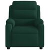 vidaXL Sill&oacute;n reclinable el&eacute;ctrico de terciopelo verde oscuro