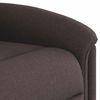 vidaXL Sill&oacute;n de masaje reclinable de tela marr&oacute;n oscuro