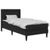 vidaXL Estructura de cama con colch&oacute;n Negro 90 x 190 cm