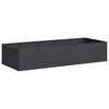 vidaXL Jardinera de acero laminado en fr&iacute;o negro 200x80x40 cm