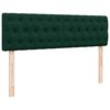 vidaXL Estructura de cama otomana con colch&oacute;n verde oscuro 140x200 cm