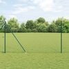 vidaXL Poste de Valla Verde 25 x 1,6 m (malla de 36 mm) Acero y PVC