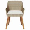vidaXL Silla de Jardín 2 pcs Beige 55 x 62.5 x 82cm ratán sintético