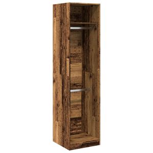 vidaXL Armario de madera de ingenier&iacute;a roble envejecido 50x50x200 cm